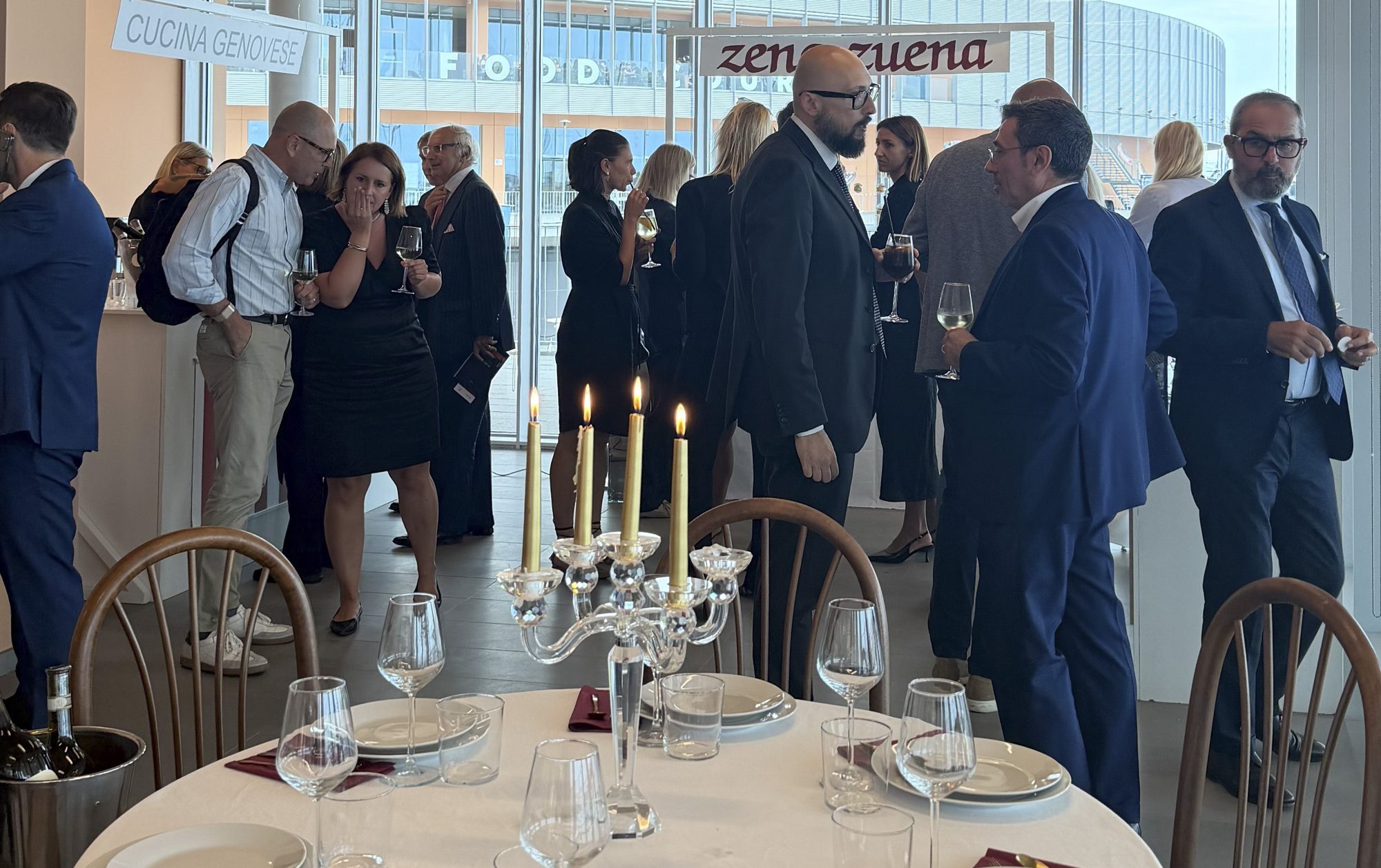 Networking aperitivo at the Waterfront di Levante