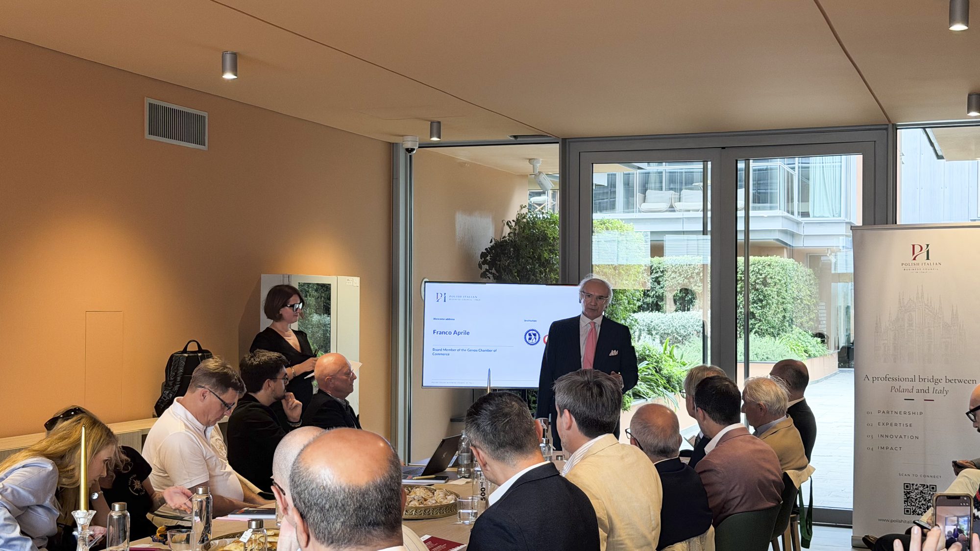 Welcome address by Franco Aprile
